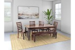 Sonora Midnight Dining Table, Bench & Chairs, ART-801-MNT