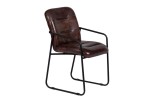 Alger Cognac Leather Dining Chair by Porter Designs