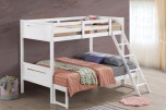 Littleton White Twin/Full Bunk Bed, COAST-405054WHT