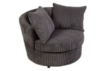 Big Chill Charcoal Swivel Accent Chair by Porter Designs