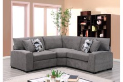 Clayton Charcoal Poly Sectional by Porter Designs