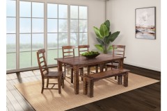 Tahoe Harvest Dining Table, Chairs & Bench, SBA-9015H